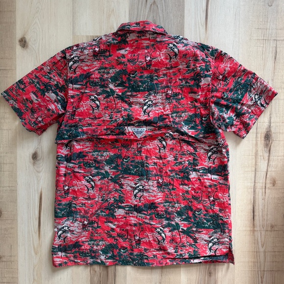 Columbia PFG Fishing Shirt Santa Vented Fishing Shirt Medium - Picture 8 of 11